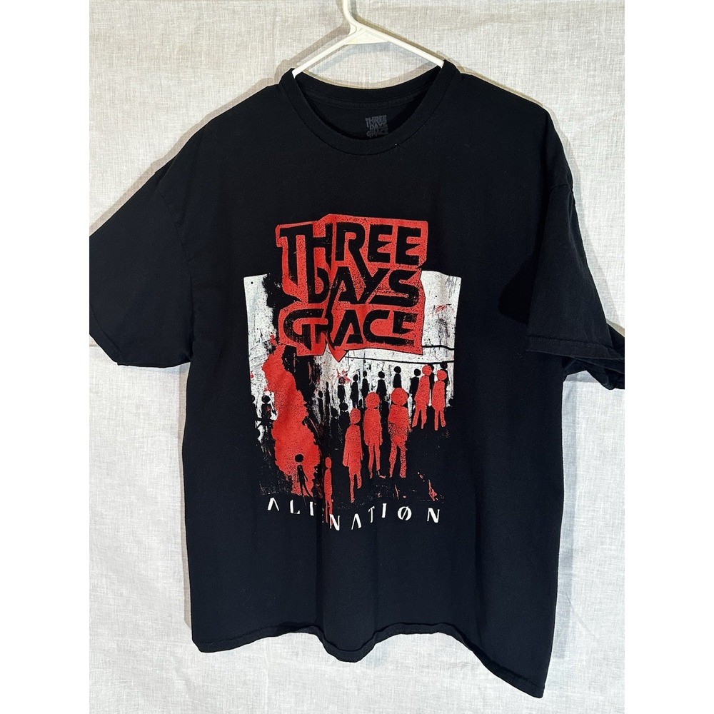 Three Days Grace Alienation 2025 Tour T-Shirt Two Sided Black Men's 2XL